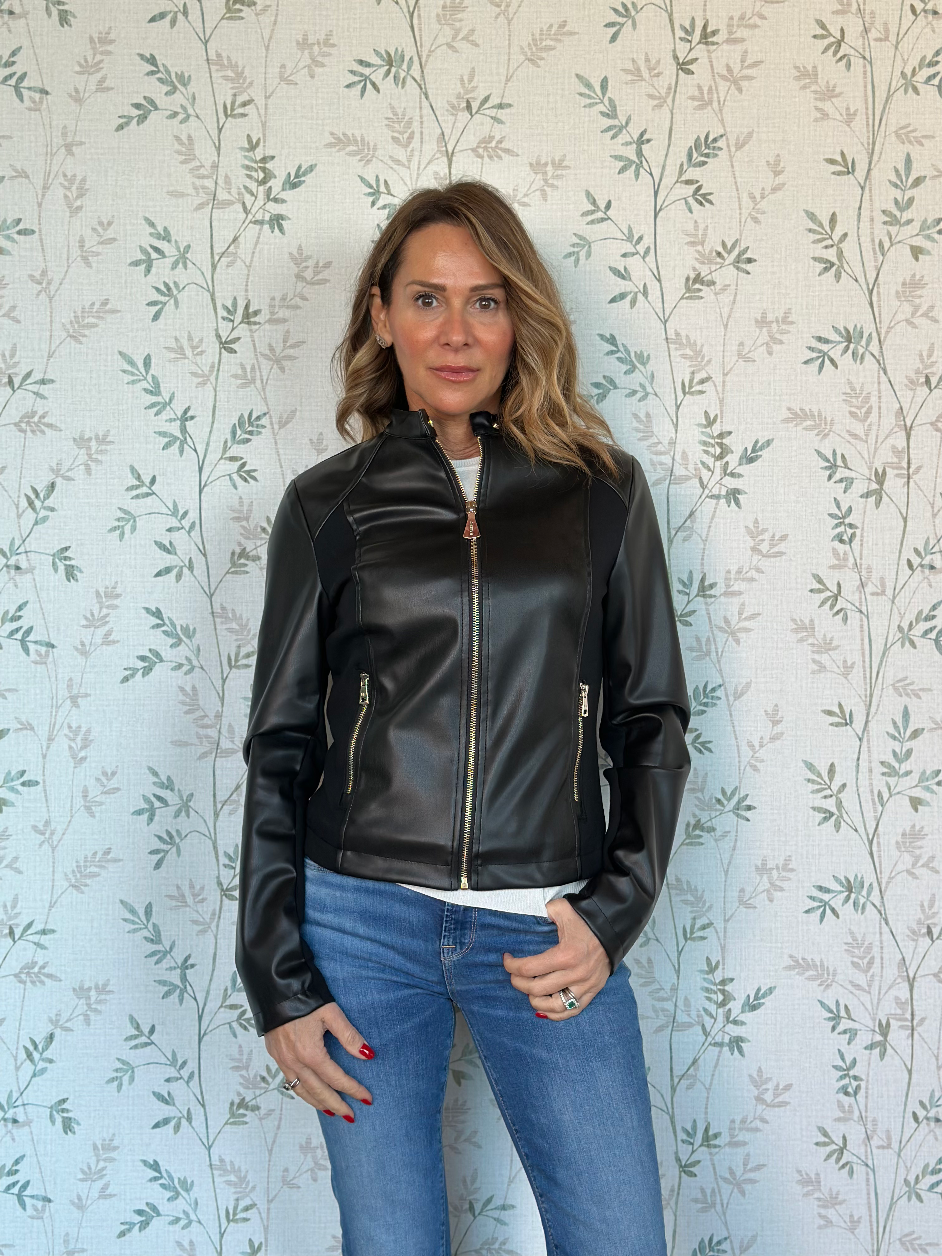 GIUBBINO IN ECOPELLE - NERO - MK1640008