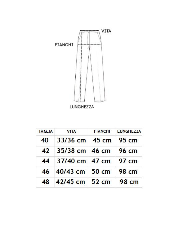 Miniatura: 🌷​PANTALONE OTELLO GAMBA DRITTA - NERO - FEBUFFA-ULTIME TG 40-42