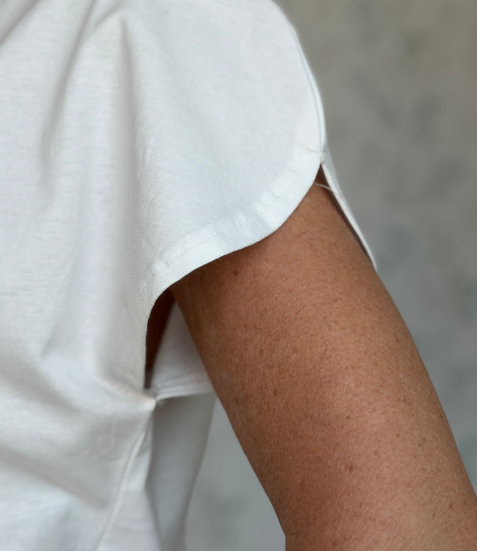 Miniatura: T-SHIRT LORENA - BIANCO -🌱​COTONE - BJ411 - TAGLIA UNICA
