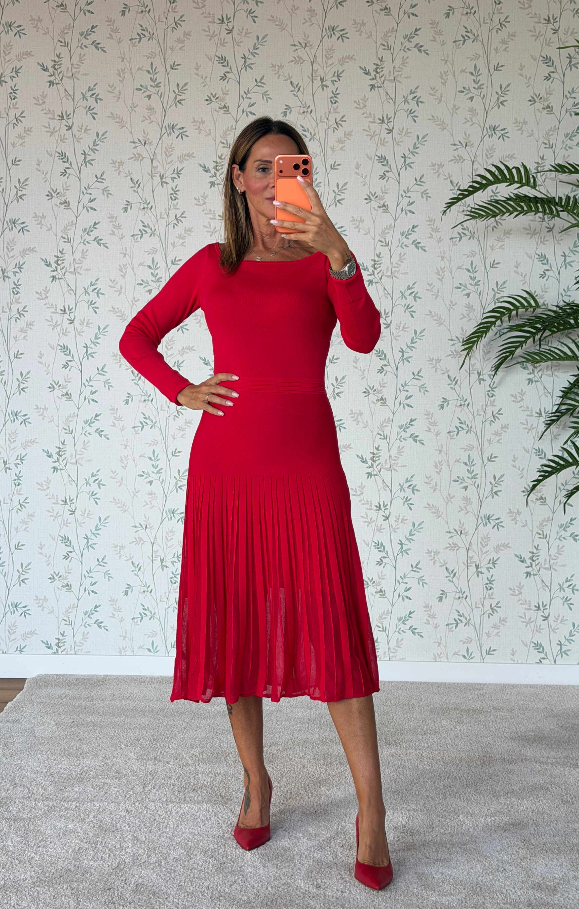 ABITO BOLOGNA - ROSSO -🌿VISCOSA -FR5008K416F9