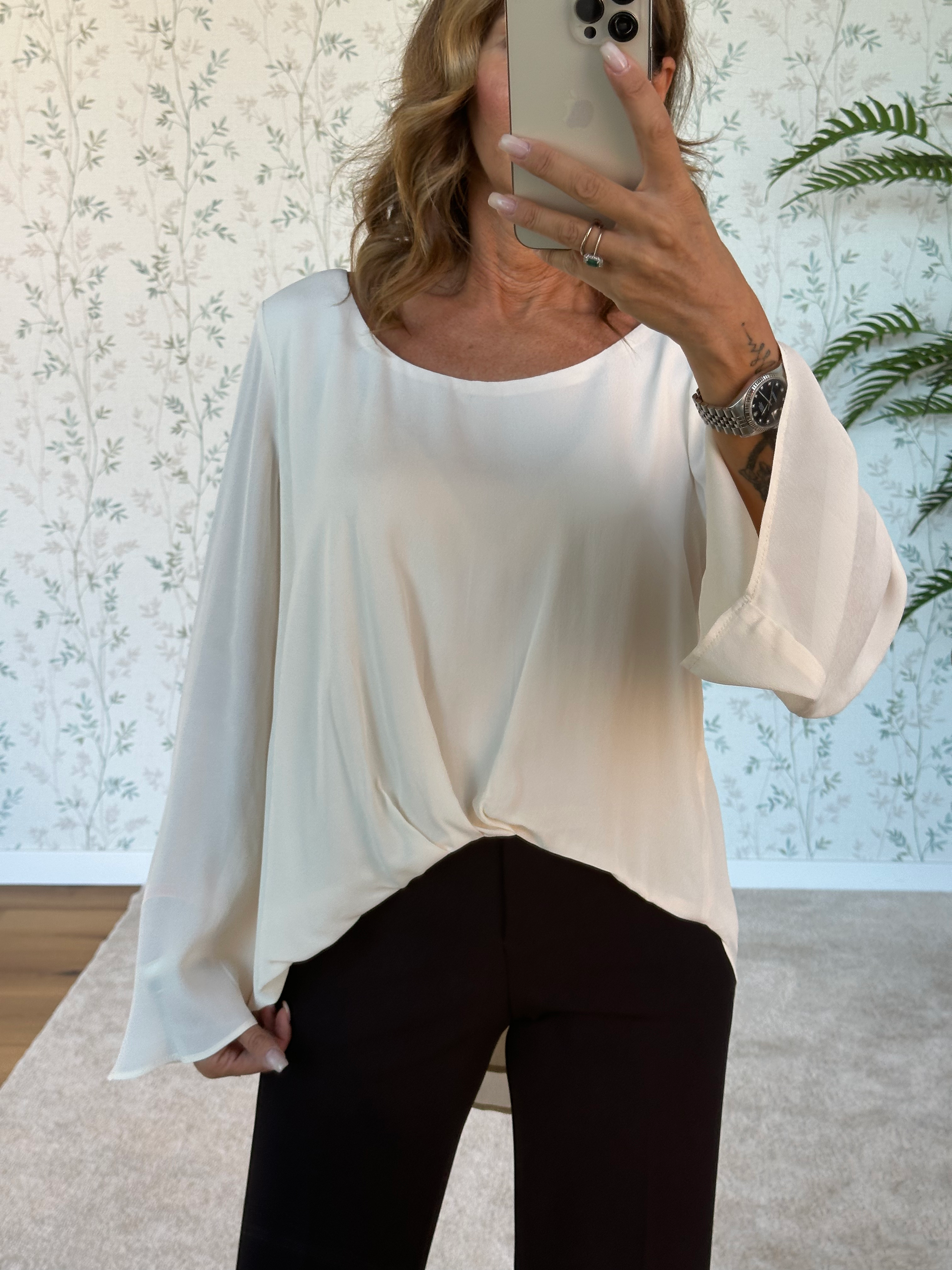 BLUSA MATILDE - CREMA - 🌿VISCOSA - KCELIFIO