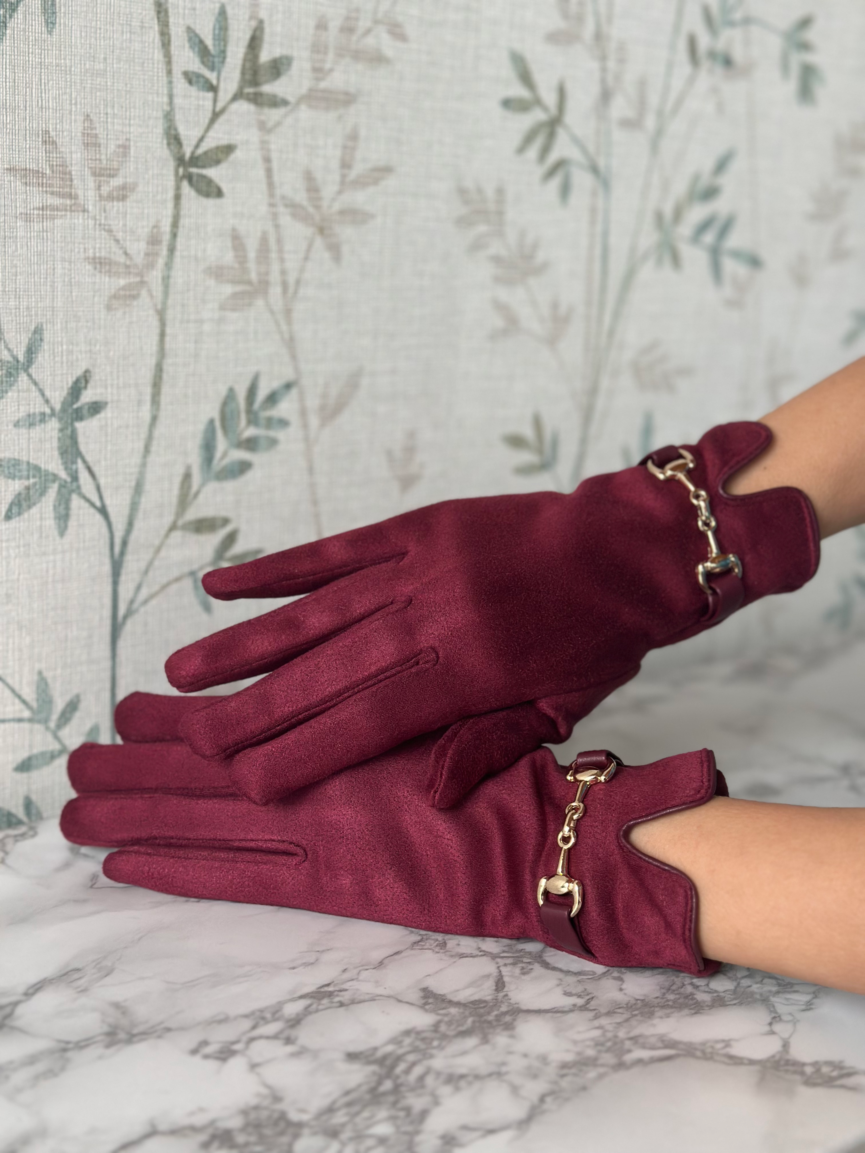 GUANTI ELSA -  BORDEAUX - LC0007