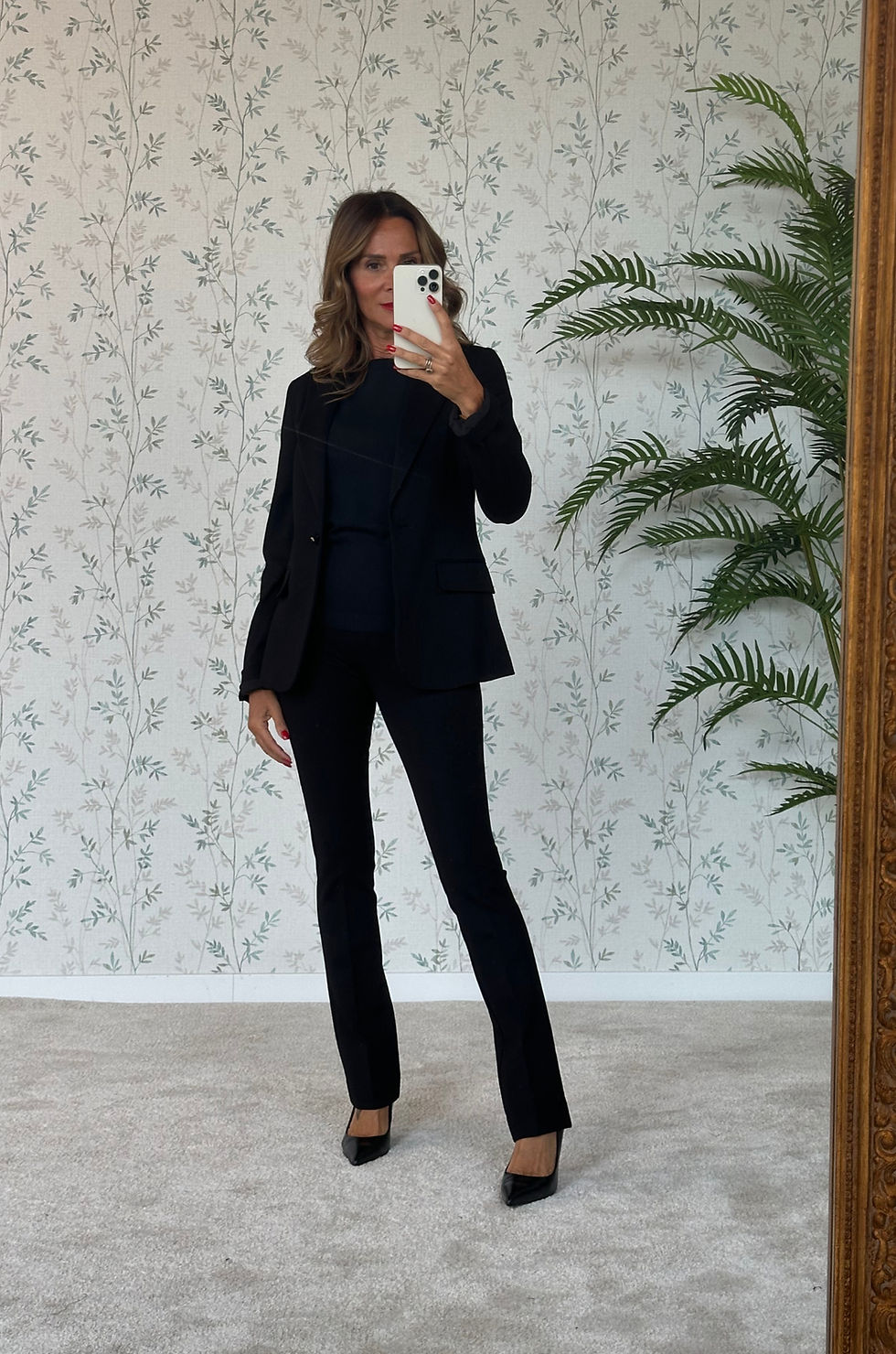 Miniatura: PANTALONE FLARE NORA IN PUNTO MILANO - NERO - 🌿VISCOSA - MK2650105
