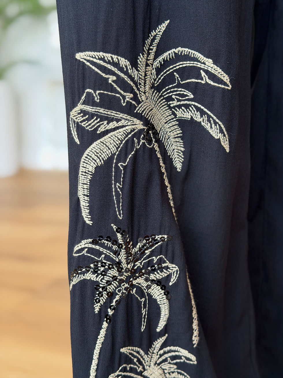 Miniatura: PANTALONE SALVADOR - NERO - 🌿 ​VISCOSA - LL5421E