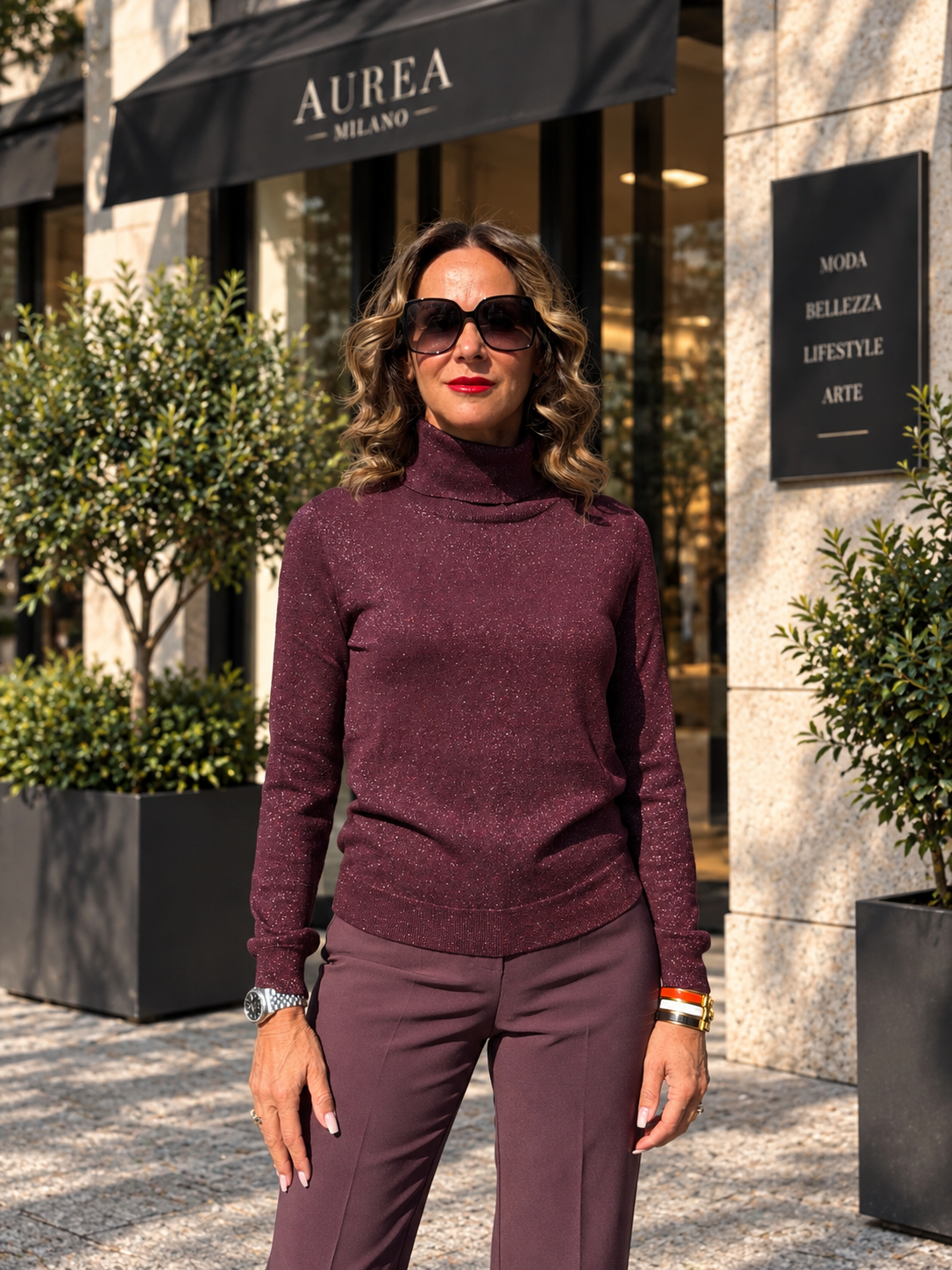 DOLCEVITA LUREX - BORGOGNA - KCMAURICIA