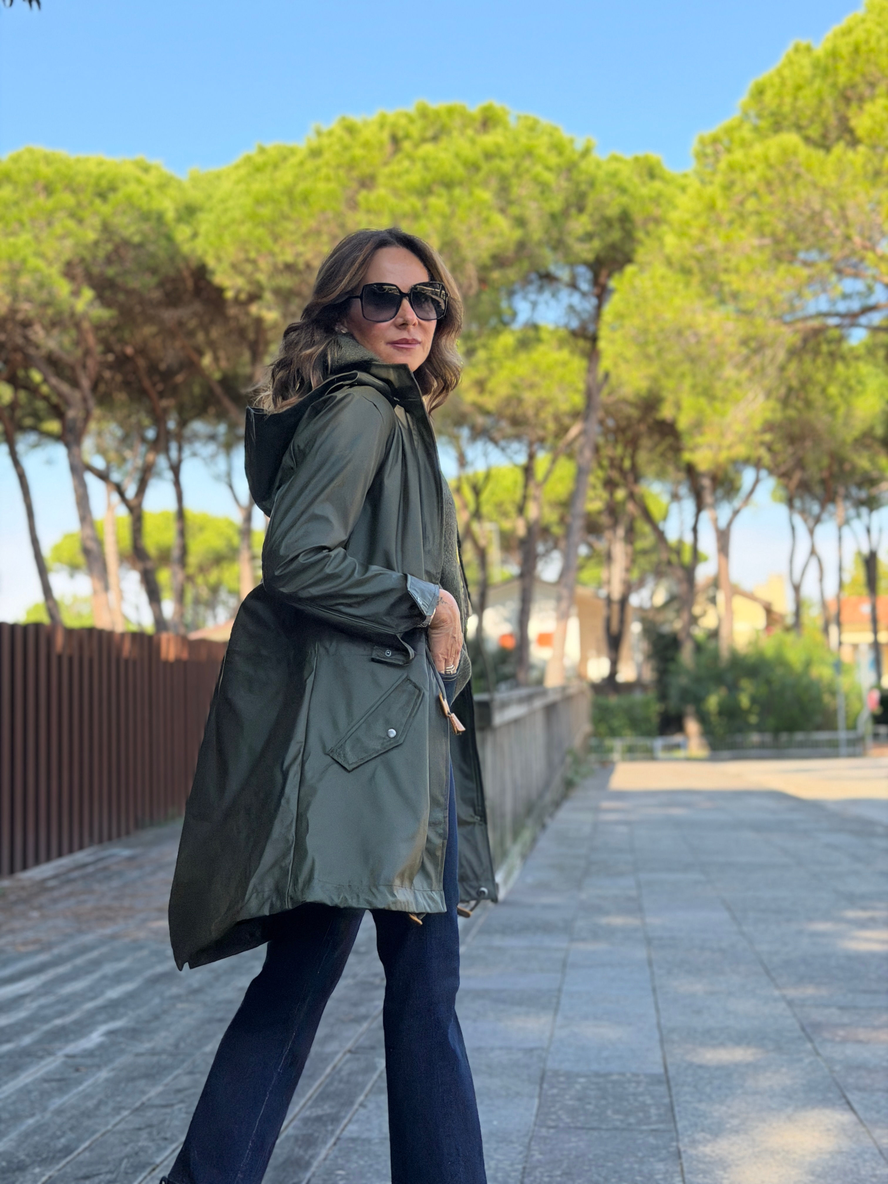 IMPERMEABILE BRISTOL - VERDE MILITARE - SCALEXA