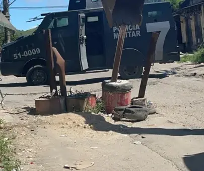 PM realizada operação no Salgueiro para desobstruir ruas e restabelecer a circulação na região