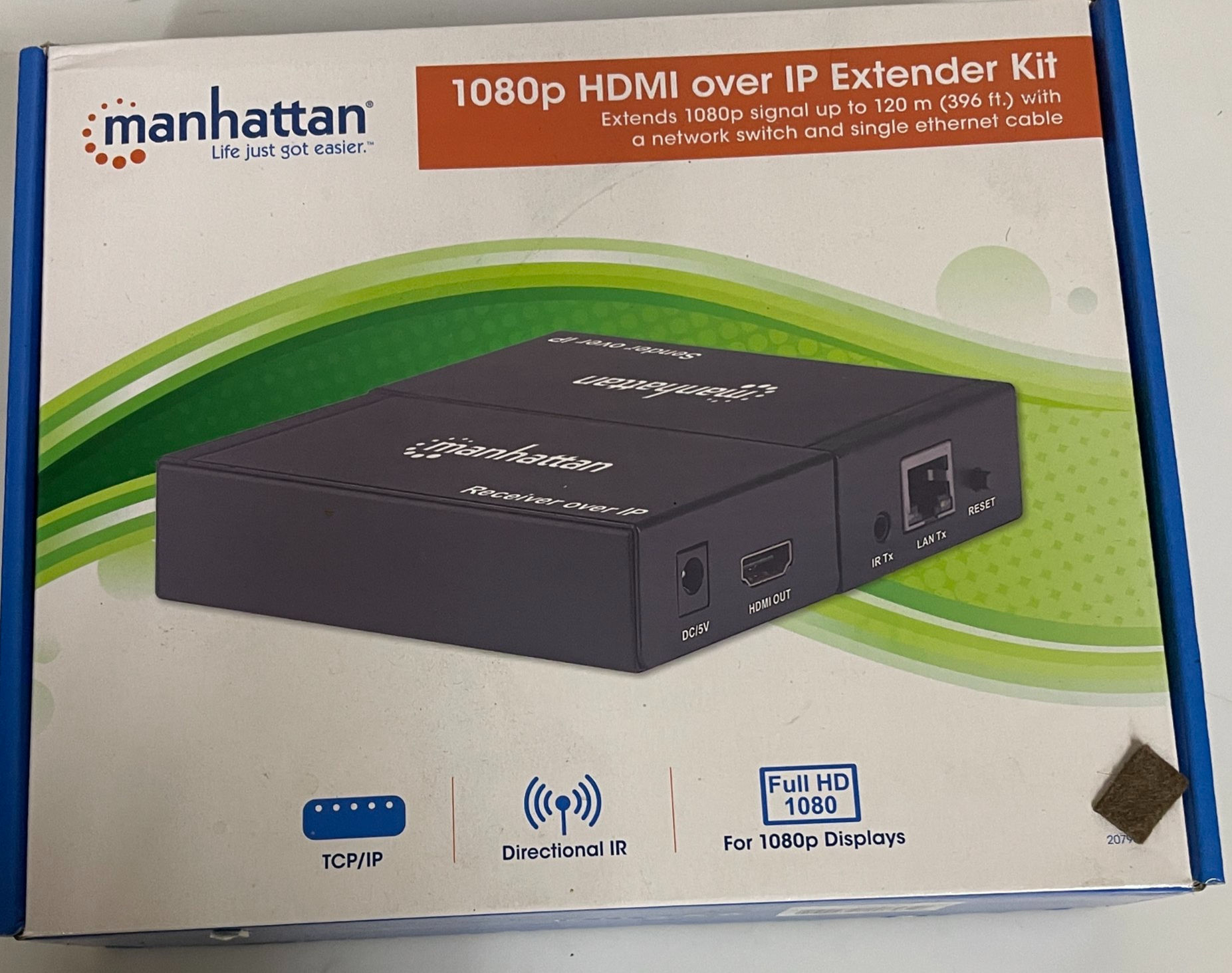 Manhattan 1080p HDMI over IP Extender Splitter Kit 120m