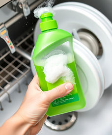 Dishwashing dishes soap green detergent foaming.jpg