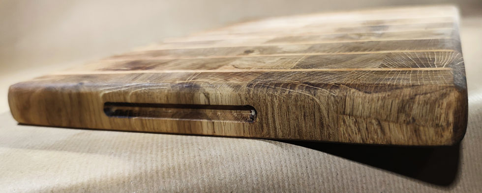 Schneidbrett Hirnholz Eiche&Kirsche