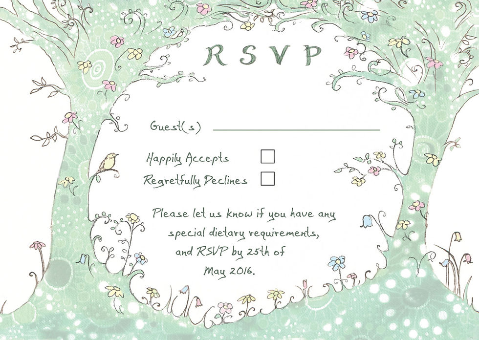 RSVP postcard