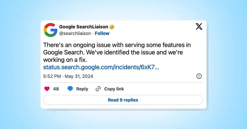 Would you believe GOOGLE news went down??