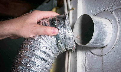 Dryer vent cleaning service in Boise removing lint buildup for safety