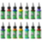 Thumbnail: DM Tattoo Ink 15 Color 1oz/Bottle Natural Plant Extract Pigment Body Painting