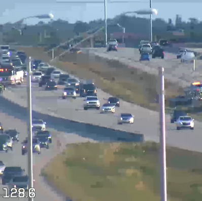 Crews respond to two vehicle rollovers near MM 127 on northbound I-75