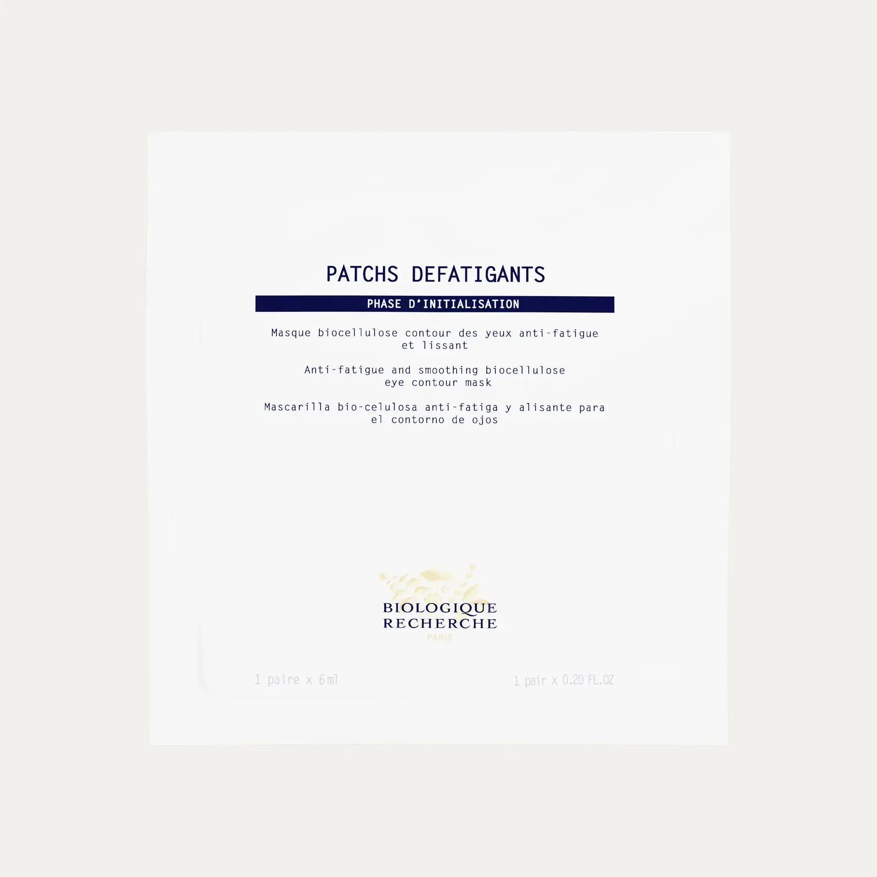 PATCHS DEFATIGANTS 1 SACHET 6 ML