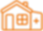 Icon of a house with a plus sign, representing home extensions