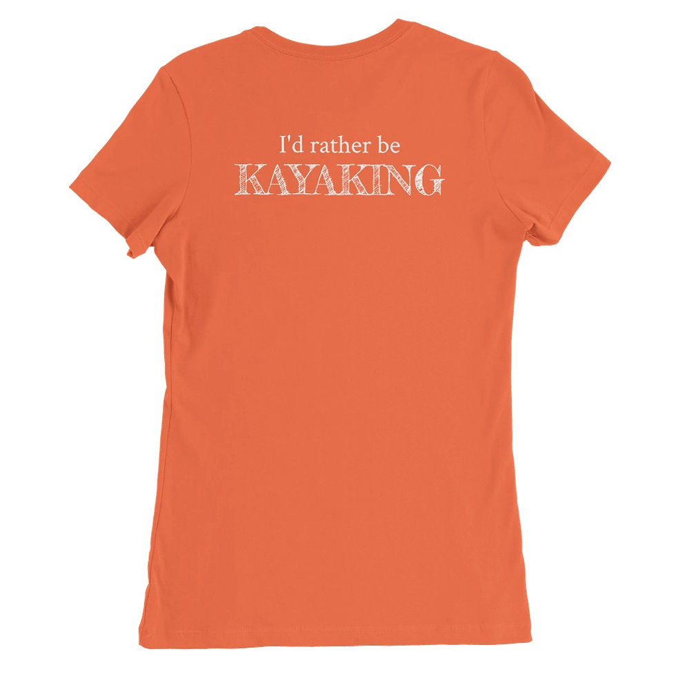 Thumbnail: "I'd rather be KAYAKING" v1 - Premium Women's Crewneck T-Shirt
