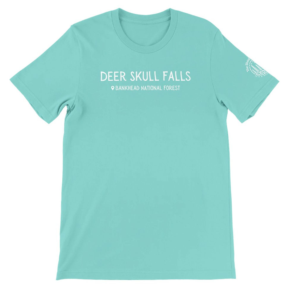Thumbnail: "Deer Skull Falls - Bankhead National Forest" Sleeve Logo - Premium T-Shirt