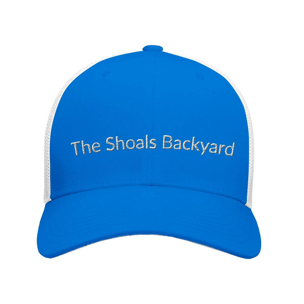 Thumbnail: "The Shoals Backyard" Adult 6-Panel Trucker Cap