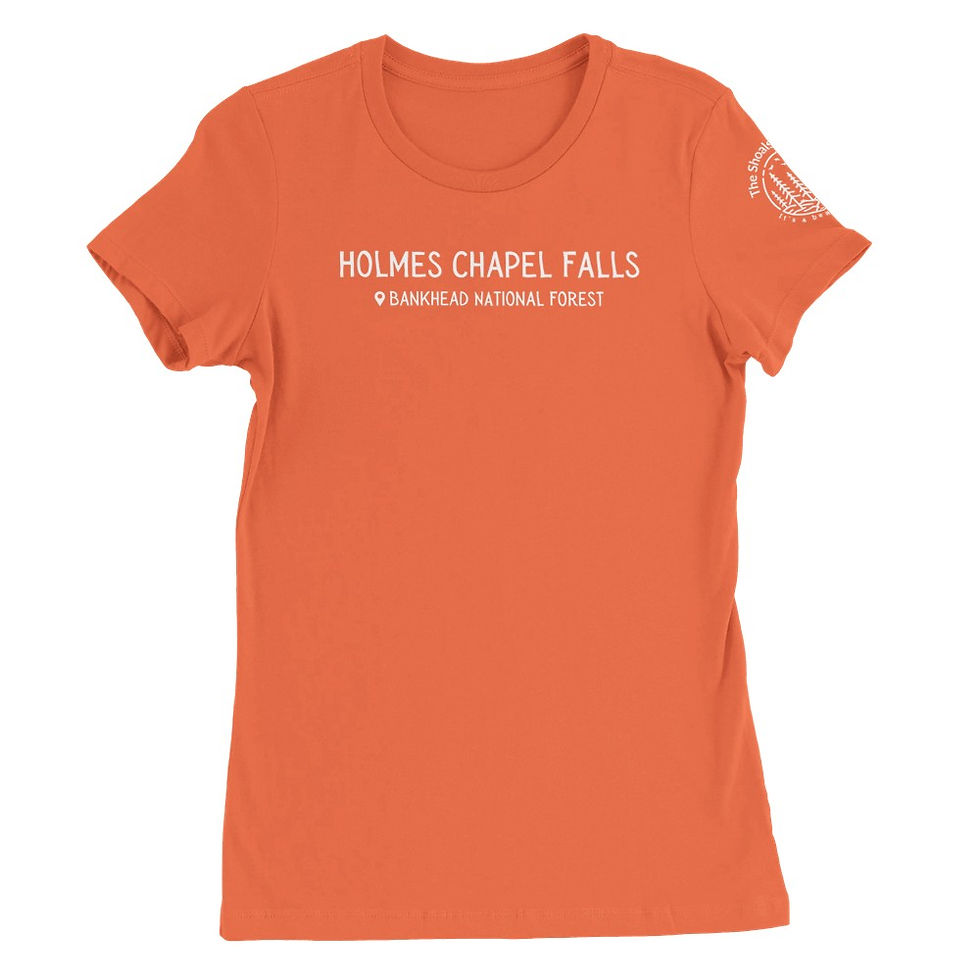 Thumbnail: "Holmes Chapel Falls Bankhead National Forest" Premium Women's Crewneck T-Shirt