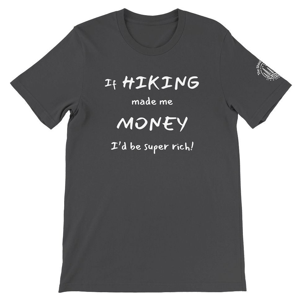 Thumbnail: "If Hiking made me money..." Sleeve Logo - Premium T-Shirt