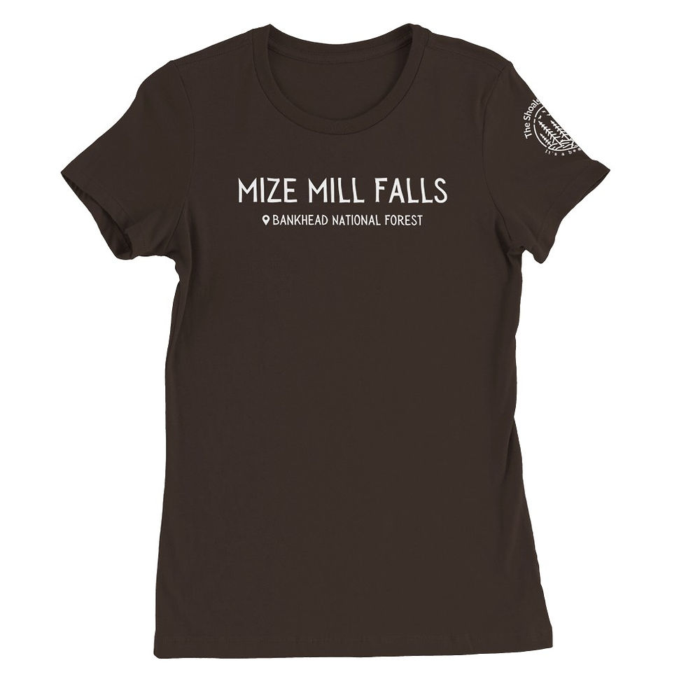 Thumbnail: "Mize Mill Falls - Bankhead National Forest" Premium Women's Crewneck T-Shirt