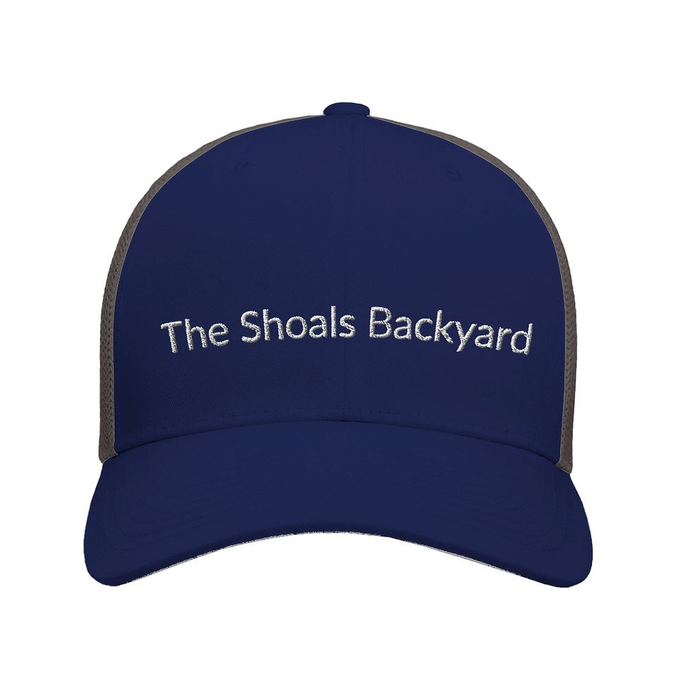 Thumbnail: "The Shoals Backyard" Adult 6-Panel Trucker Cap