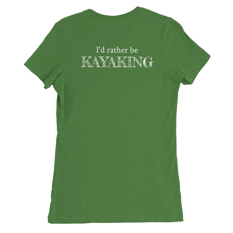 Thumbnail: "I'd rather be KAYAKING" v1 - Premium Women's Crewneck T-Shirt