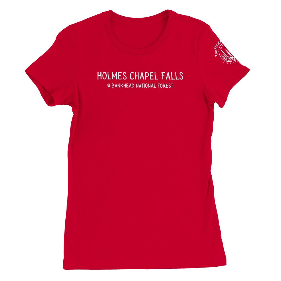 Thumbnail: "Holmes Chapel Falls Bankhead National Forest" Premium Women's Crewneck T-Shirt