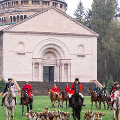 Jagd in Bückeburg mit Trainingsritten