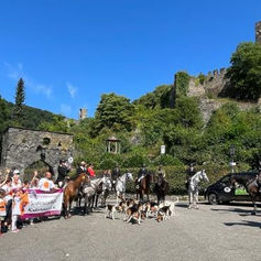 Foxhounds beim Kinder-Lebens-Lauf