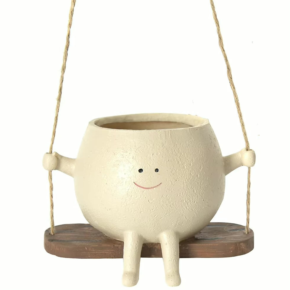 Thumbnail: 🌸 Resin Swing Planter – Smiling Face Pot for Indoor & Outdoor Charm