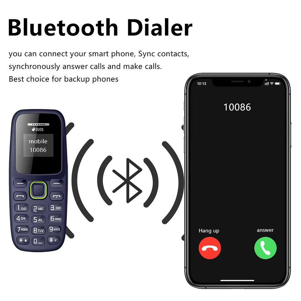 Thumbnail: Micro Stealth Mobile Phone - Compact, Unlocked, Bluetooth