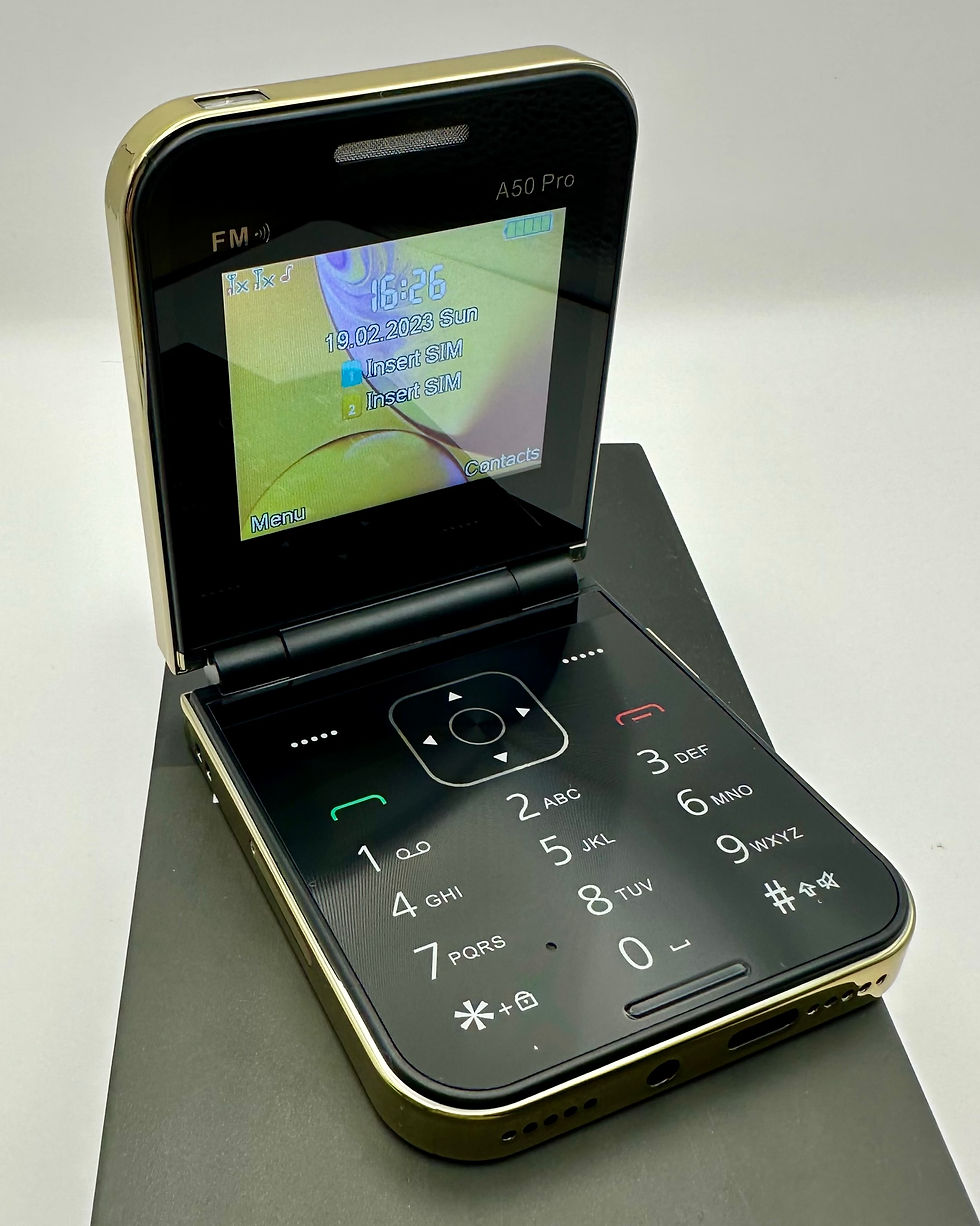 Thumbnail: SERVO A50 PRO Foldable Mobile Phone – Dual SIM, Unlocked, FM Radio, Magic Voice