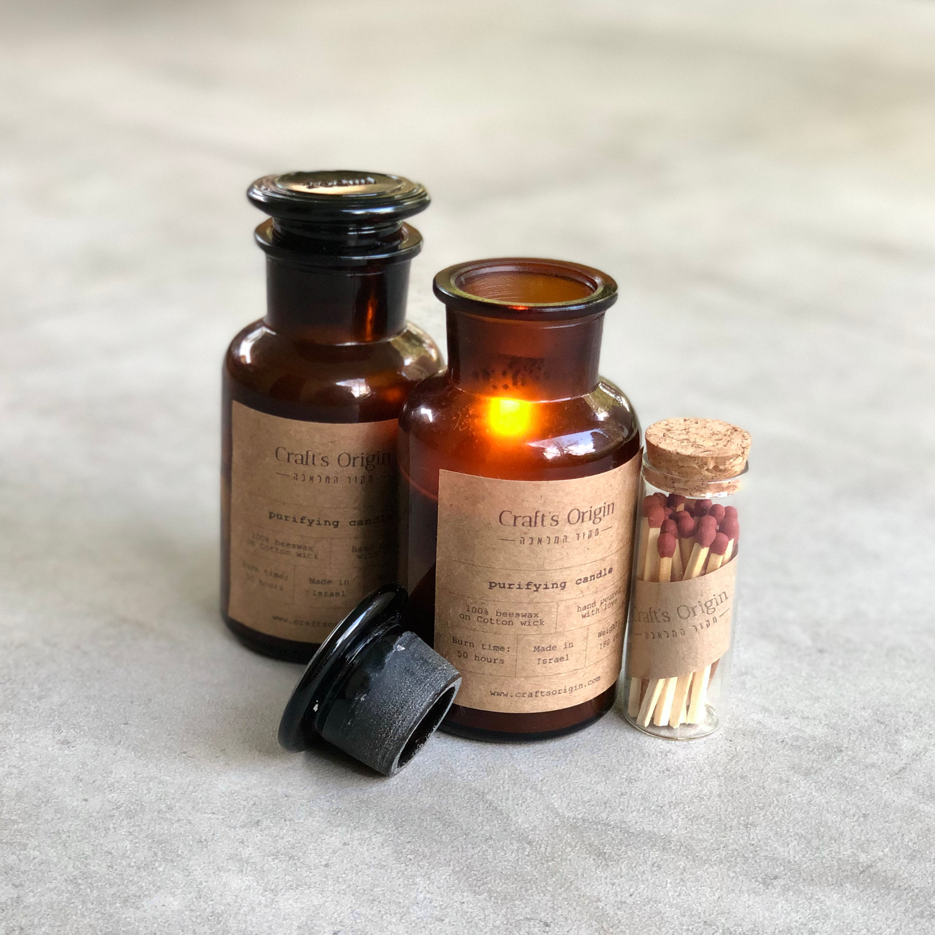  נר דונג טבעי לטיהור - בקבוק ריאגנט