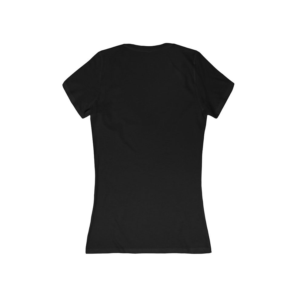 Thumbnail: Women's Jersey Short Sleeve Deep V-Neck Tee