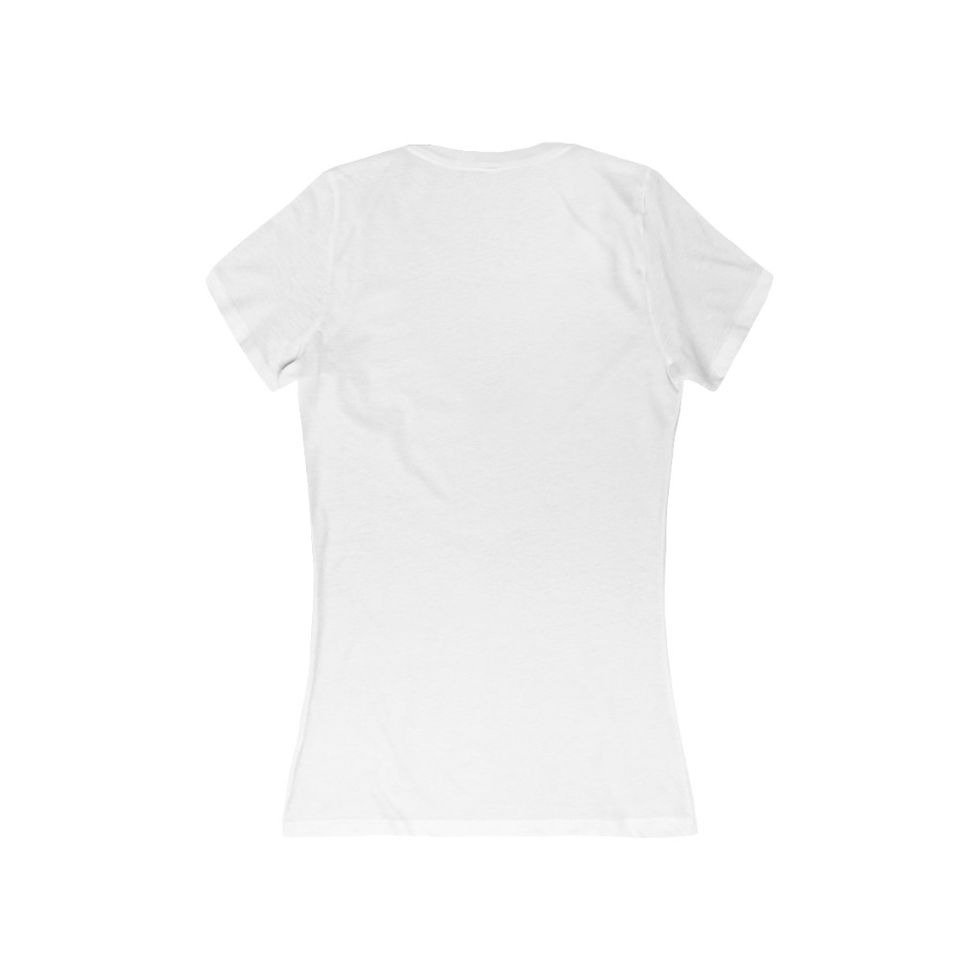 Thumbnail: Women's Jersey Short Sleeve Deep V-Neck Tee