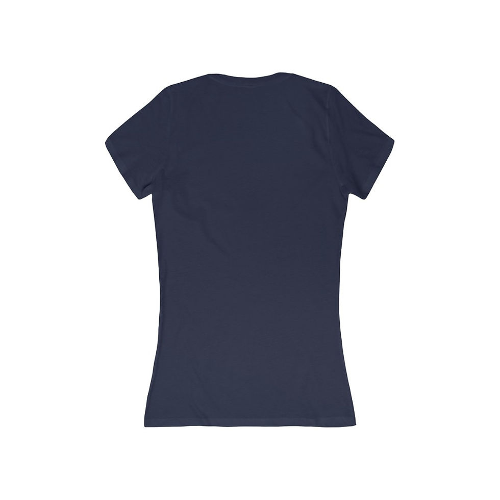 Thumbnail: Women's Jersey Short Sleeve Deep V-Neck Tee