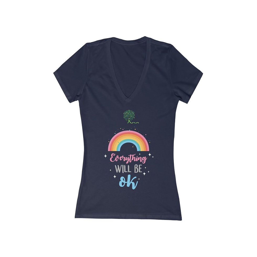Thumbnail: Women's Jersey Short Sleeve Deep V-Neck Tee