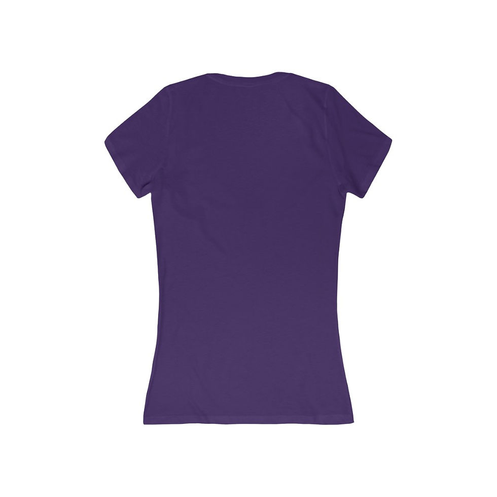 Thumbnail: Women's Jersey Short Sleeve Deep V-Neck Tee