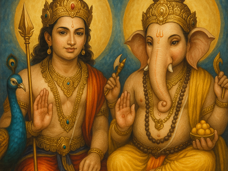 Skanda and Ganesha: