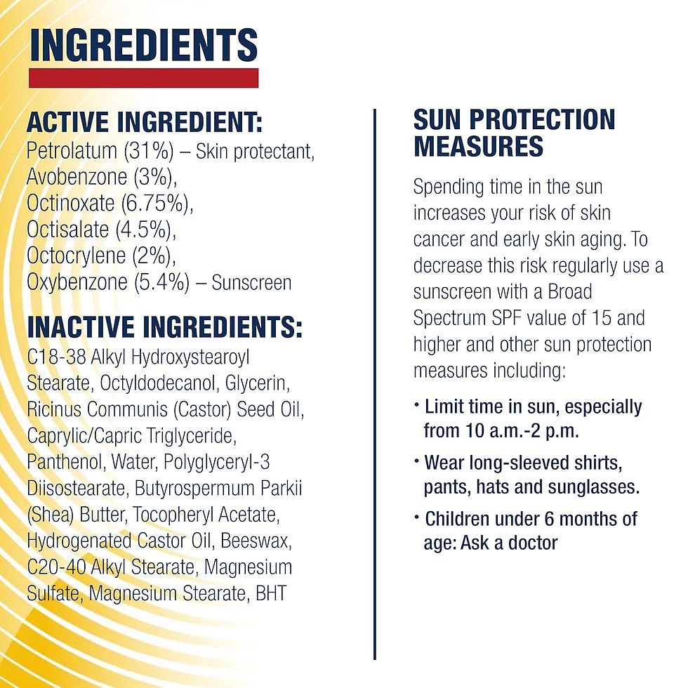 Thumbnail: Lip Protectant and Sunscreen Ointment - Broad Spectrum SPF 30 - Relieves Chapped