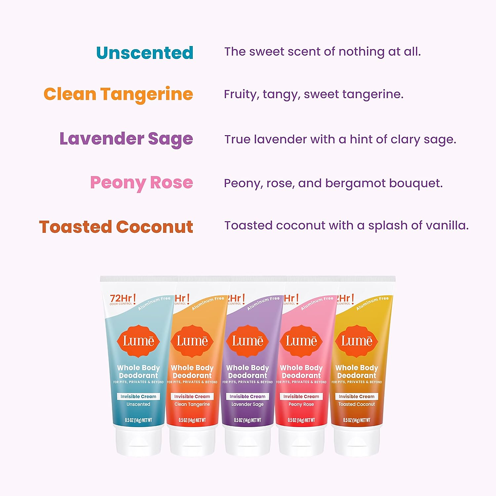 Thumbnail: Whole Body Deodorant 5 Pack Sampler - Invisible Cream Minis - 72 Hour Odor Contr