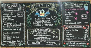 New Chalk Boards for Kings Garden and Leisure Sidmouth and Exmouth