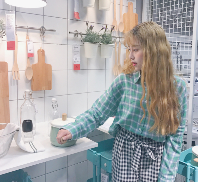 縮圖：Retro Checkered Loose Shirt