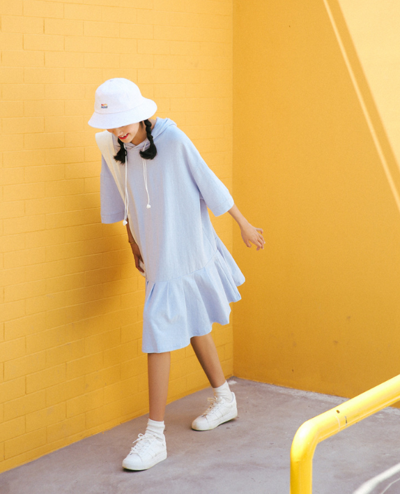 縮圖：Loose Hooded Dress