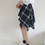 縮圖：Checkered Elastic Waist Skirt