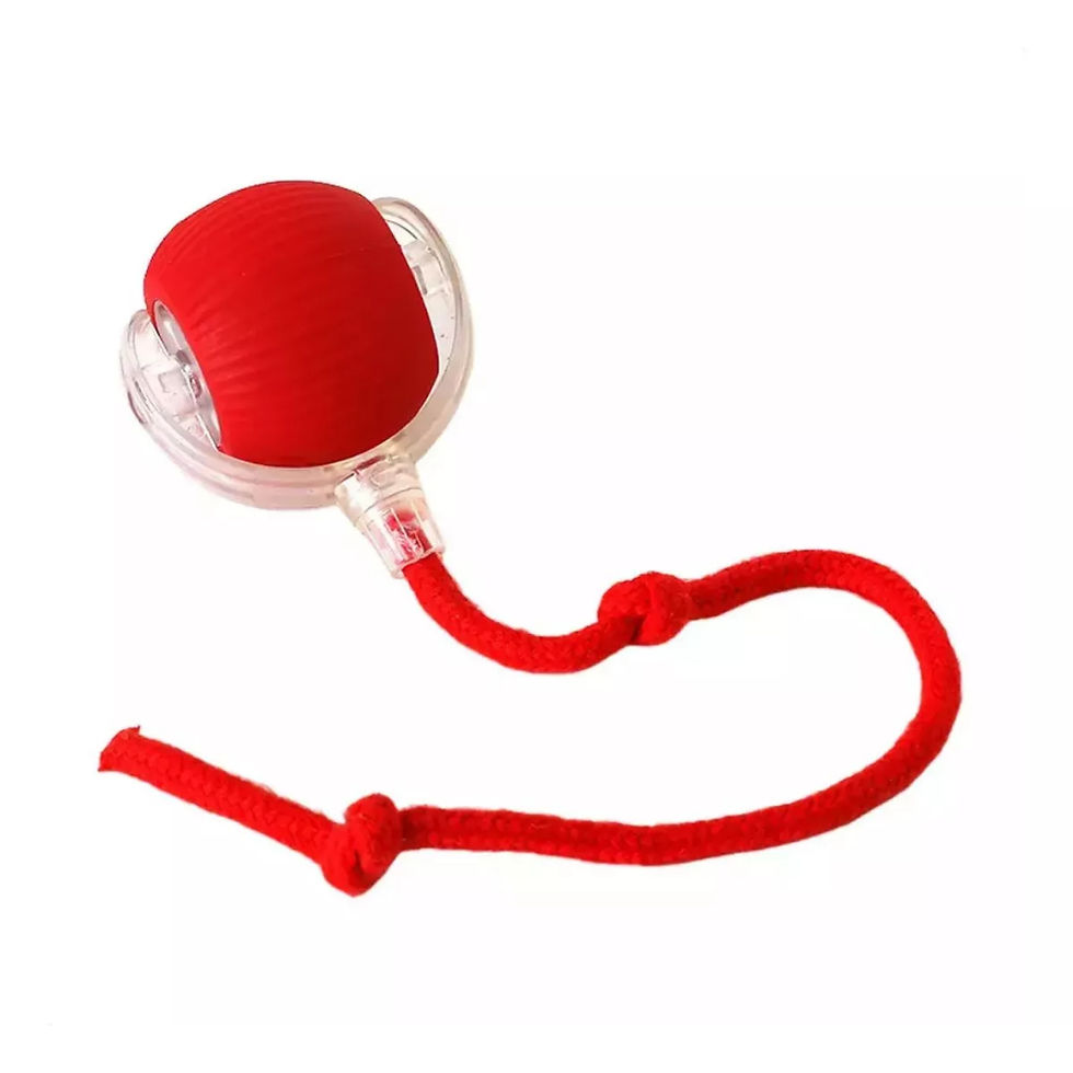 Miniatura: Brinquedo automático para gatos, bola interativa com sensor de movimento e rabo