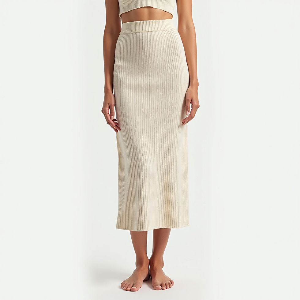 Ribbed Knit Skirt